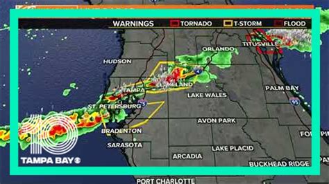 Severe Thunderstorm Warning Live Radar From Tampa Bay Area Youtube