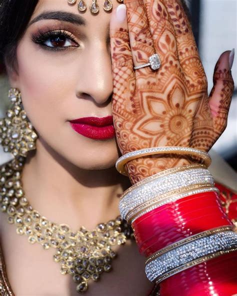 Beautiful Indian Bride In America With The Perfect Bridal Makeup