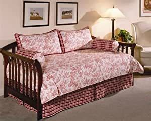 Shop for red toile bedding online at target. Amazon.com: 4pc Southern Textiles Jolie Red Toile Daybed ...
