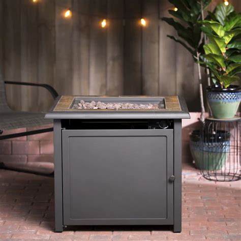 Maybe you would like to learn more about one of these? Garden Treasures 29.33-in W 55000-BTU Brown Tabletop Steel ...