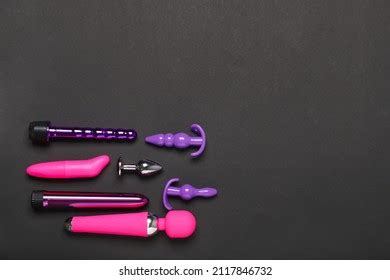 Different Sex Toys On Dark Background Stock Photo Shutterstock