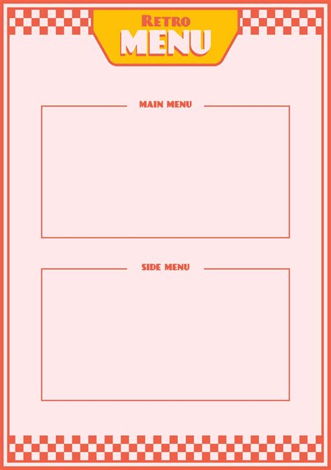 Free Printable Blank Restaurant Menu Templates Printable Templates