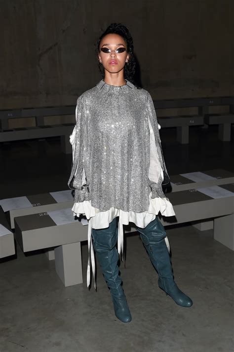 Fka Twigs Celebrities In The Front Row At Fashion Week Spring 2019