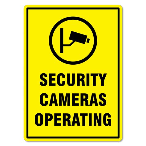 free printable security camera signs printable templates