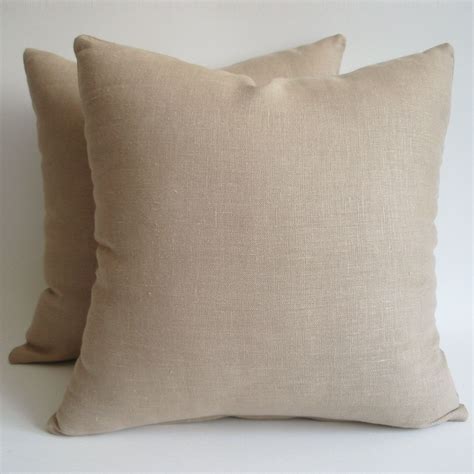 Sukan Set2 Piece Off Beige Linen Pillows Decorative Pillows Throw