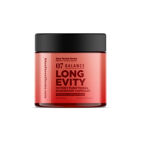 blue forest farms Mushroom "Longevity" Capsules - Cool Blue Distribution