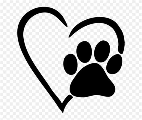 Paw Print Pictures X Heart With Paw Print Clipart 5217676 Pinclipart