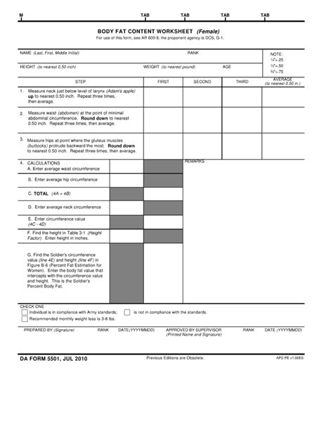 Da 5501 2010 2024 Form Fill Out And Sign Printable Pdf Template