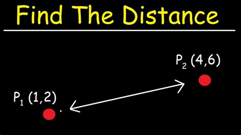 How To Find The Distance Between Two Points Youtube