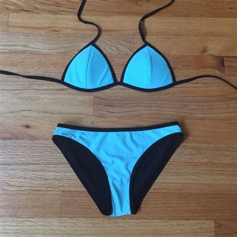Trinagl Bikini Dupe Bikinis Light Blue Bikini Triangl Swimwear Hot