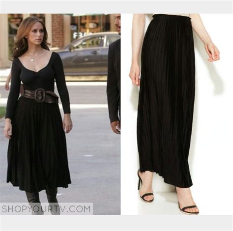 Melinda Gordon Dresses Ghost Whisperer Style Fashion Black Pleated