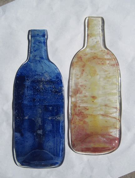Tie Dye Fused Bottles Tutorial On How To Make Tie Dye Style Fused Glass Bottles Melted Wine
