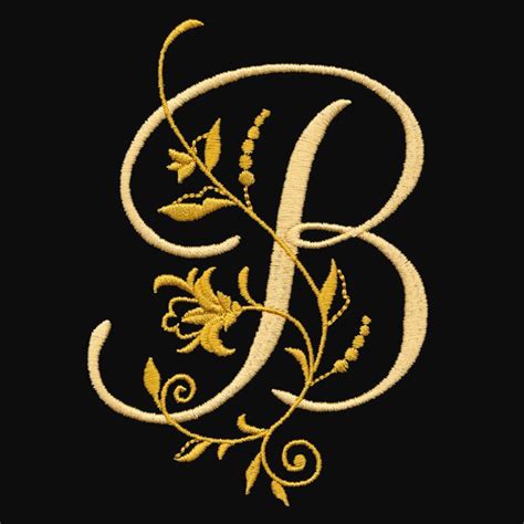 Floral Monogram B B Letter Design B Letter Images Graphic Design Jobs