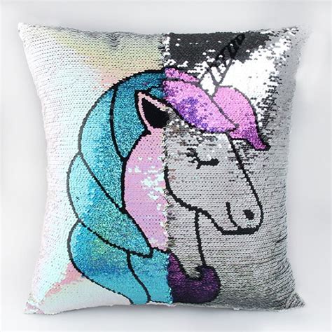 Diy Unicorn Sequin Pillowcase Mermaid Color Changing Reversible Pillow