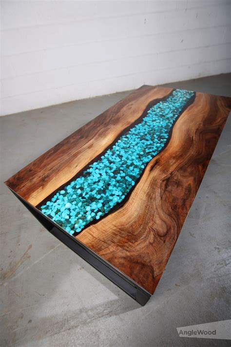 Find the best free stock images about river table. Walnut Live Edge River Coffee Table - Anglewood Live Edge ...