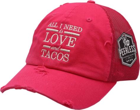 All I Need Is Love And Tacos Snapback Vintage Mesh Hot Pink Ebay
