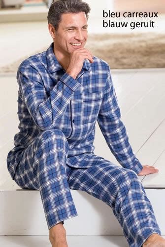 ✓ livraison et retour gratuits ✓ essayez d'abord, payez après ! Pyjama homme flanelle - Soldes en image