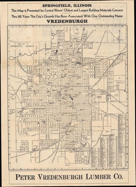 Map Of Springfield Illinois Geographicus Rare Antique Maps