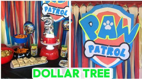 Dollar Tree Diy Paw Patrol Birthday Party Ideas Diy Youtube