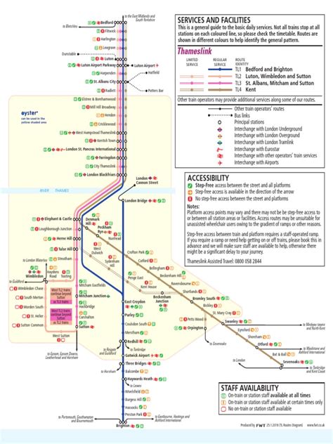 Thameslink Route Map London Land Transport Transportation Engineering