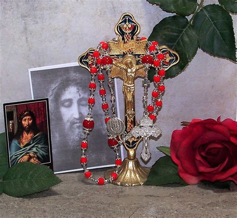 Holy Face Catholic Chaplet Shroud Of Turin Rosary