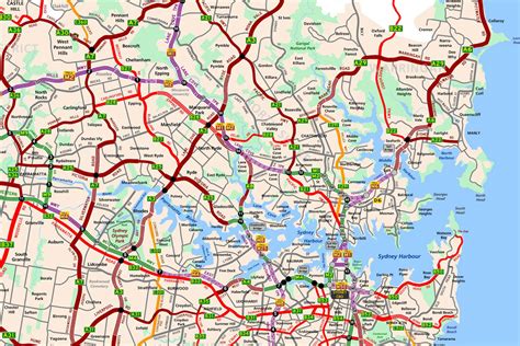 On The Road Again Map Of Sydney Gambaran