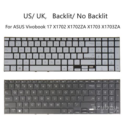 Us Uk Laptop Keyboard For Asus Vivobook 17 X1702 X1702za X1703 X1703za