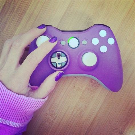 Purple Xbox 360 Modded Controller By Gadgetcustoms Fun Video Games Custom Xbox Xbox
