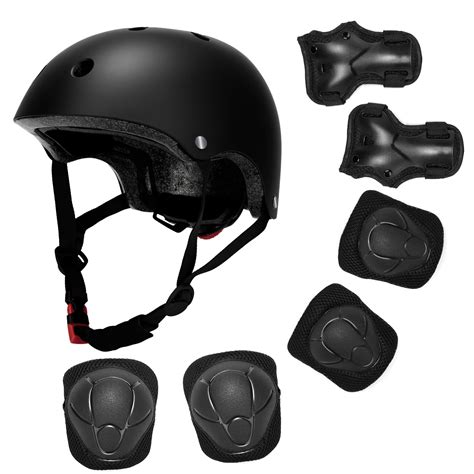Kids Helmet Protective Gear Set Wrist Elbow Knee Guard Pads