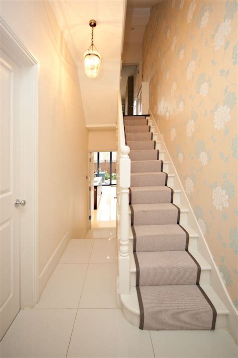 Hallway Laura Ashley Wallpaper Was Chosen For The Hallway With A Stair