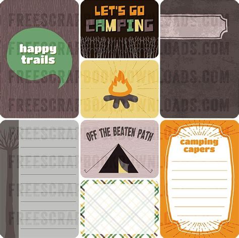 Digital Project Life Camping Scrapbook Kit Project Life Scrapbook