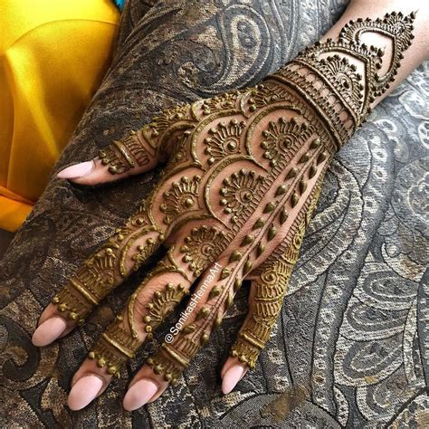 Love This Modern Bridal Henna Design Inspired By Mehndidesigner Follow
