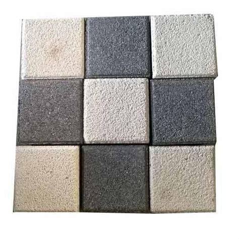 Star Tiles Square Concrete Paver Block Dimensions 75x75 Mm Thickness
