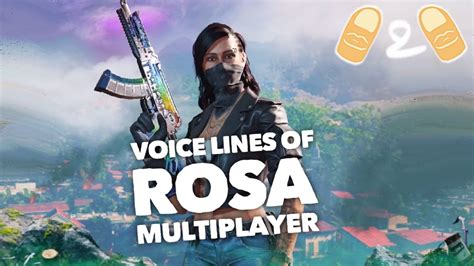Call Of Duty Codm Cod Mobile Voice Lines Of Rosa Double Agent