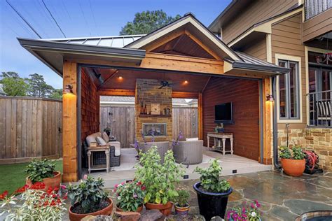 Gabled Roof And Standing Seam Metal Roof Tcp Custom Outdoor Living