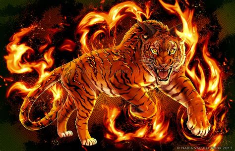 Feral Fire Big Cats Art Tiger Art Tiger Artwork