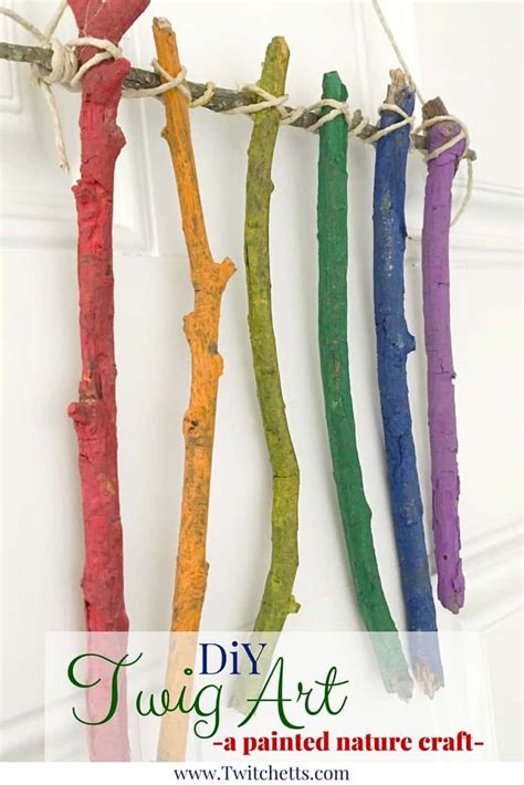 Diy Twig Art ~ Simple And Fun Crafts For Kids Using Sticks From Nature