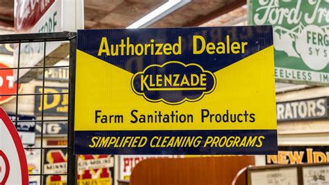 Klenzade Tin Flange Sign at The World’s Largest Road Art Auction 2023