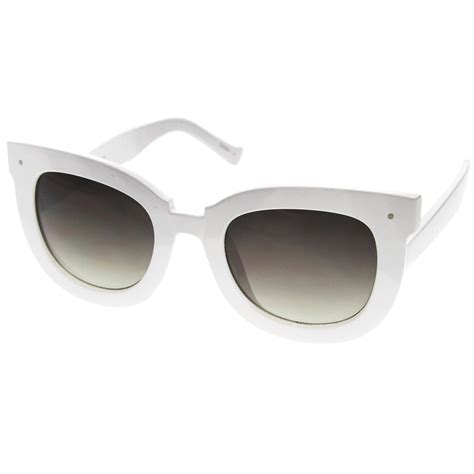 womens oversized butterfly horn rimmed round cat eye sunglasses 67mm sunglass la