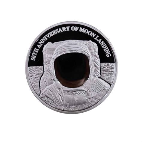 2019 Us 50th Anniversary Apollo 11 Moon Landing Silver Commemorative