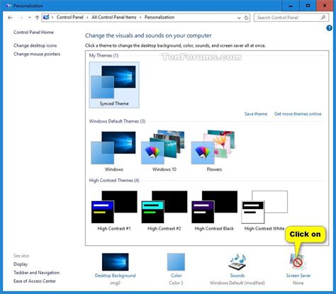 Screen Saver Settings Change In Windows 10 Windows 10 Customization