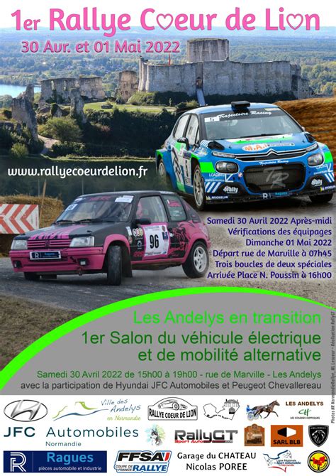 Liste Des Engagés Rallye Coeur De Lion 2022