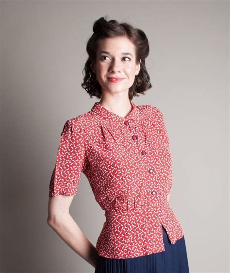 1940s blouse 40s blouse fashion