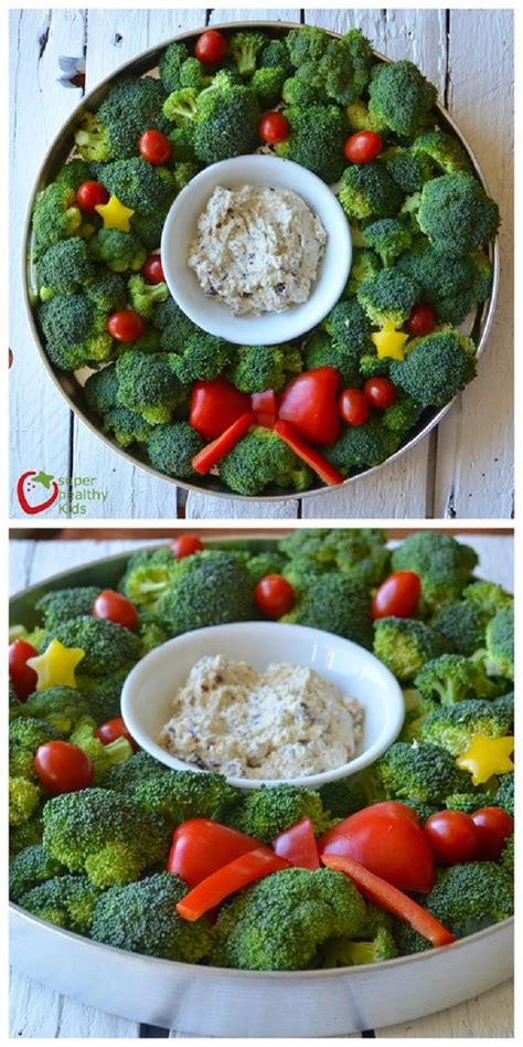 It takes only 30 minutes of prep time, and the rest of the cooking is left to your oven, leaving you free to mingle with guests. Christmas Veggie Tray with Creamy Ranch Dip - 19 ...
