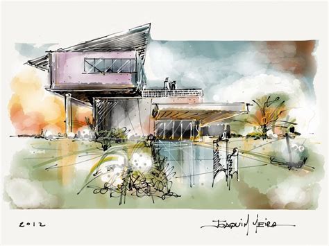 Wowee Love These Gorgeous Sketches Of Modern Architecture More At The