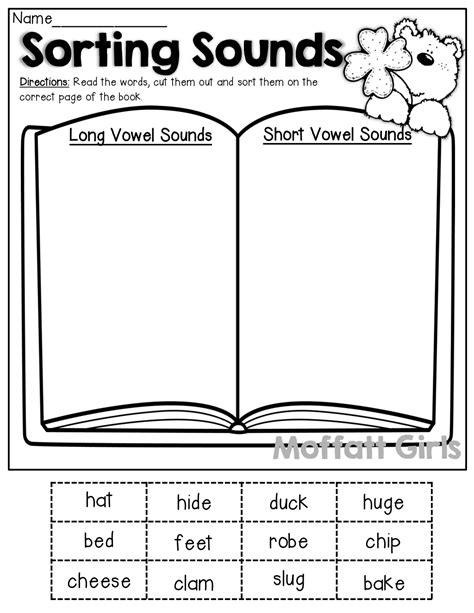 2nd Grade Identifying Long And Short Vowel Sounds Worksheets Pdf