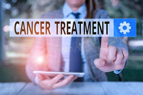 Conceptual Hand Writing Showing Cancer Treatment Business Photo
