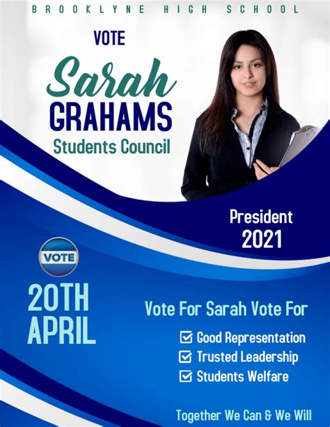 Copy Of Students Council Election Flyer Template Postermywall