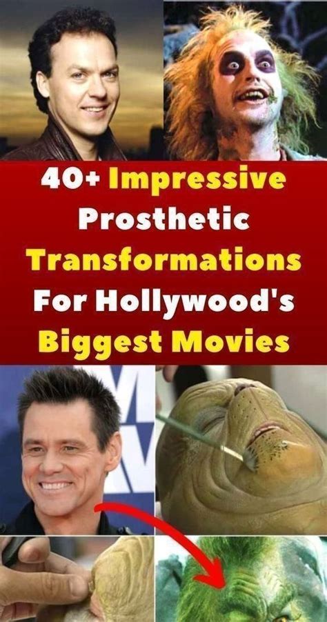 The Most Impressive Prosthetic Transformations For Hollywood S Biggest