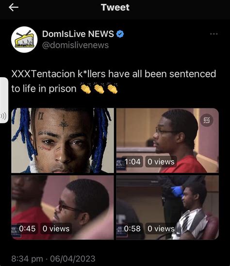 life sentences for the killers r xxxtentacion